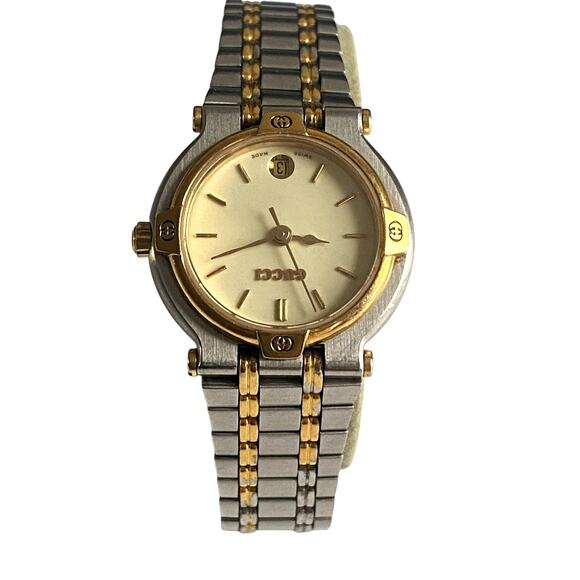 Authentic Gucci Women's Two-Tone Stainless Steel 25mm Watch - Picture 3 of 16